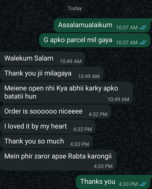 Happy Customer Review