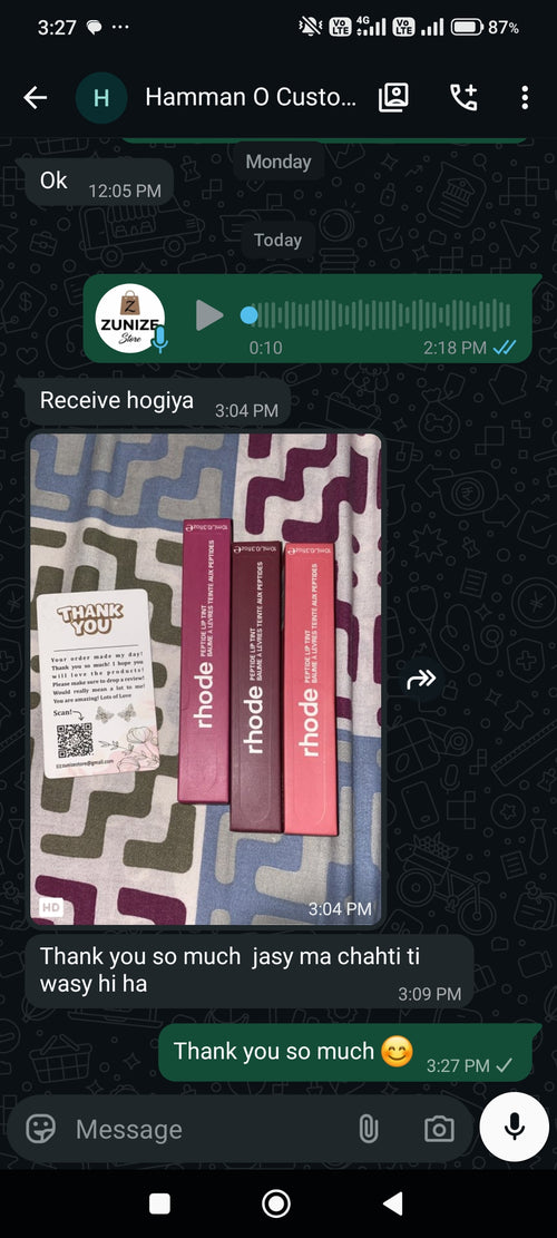 Happy Customer Review