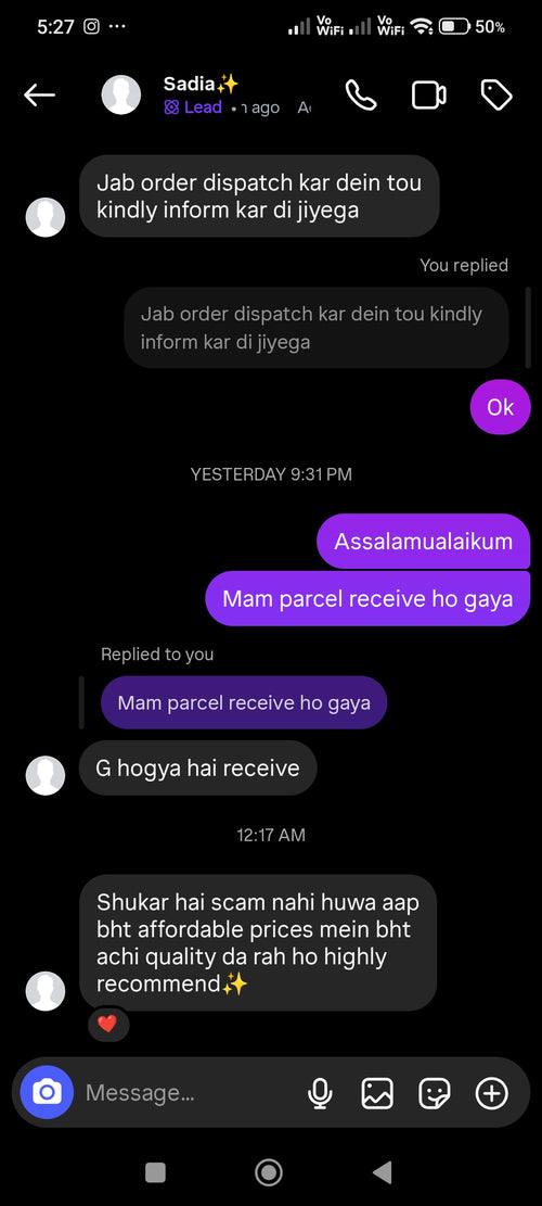 Happy Customer Review