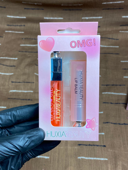 HUXIA Beauty Lip Glow Oil & Balm Duo