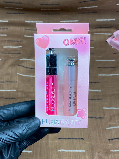 HUXIA Beauty Lip Glow Oil & Balm Duo