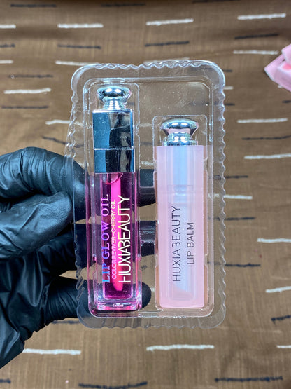 HUXIA Beauty Lip Glow Oil & Balm Duo